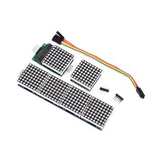 LED共阴MAX7219点阵模块控制模块单片机数码管显示模块4点阵合一