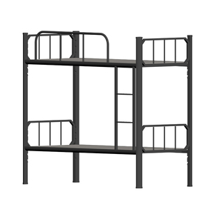 学生家用彩色上下铺铁艺床加厚员工公寓宿舍双层租房铁架床可定制