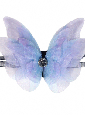 新中式爆款女蓝蝴蝶项链森系仙女脖颈复古风超仙锁骨链甜美配饰品