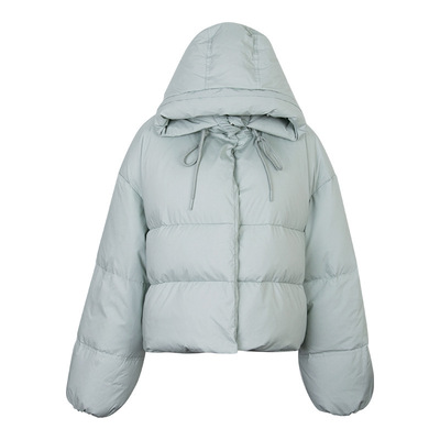 新国标90白鸭绒保暖短款羽绒服