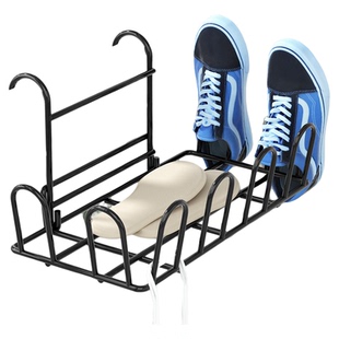 阳台晒鞋架神器防盗窗护栏杆窗外晾衣架窗户窗台室外晾晒凉鞋架子