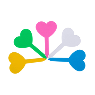 肉友园艺标签加厚爱心型兰花花卉标签多肉标识牌防水塑料插地牌