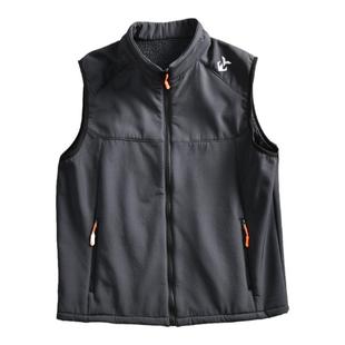 功能性软壳面料！复合羊羔绒！秋冬男女户外加厚保暖立领背心马甲