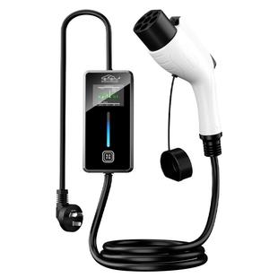 便携式随车充电枪新能源适用电动汽车别克微蓝6比亚迪秦7KW充电器