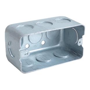 工业风美式明装开关插座镀锌金属三通弯头20管4分预留分线底座盒