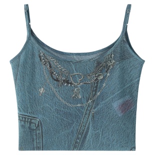 FTT FlyTheTruth『伊甸园』 设计感两穿吊带背心女夏小众双层上衣