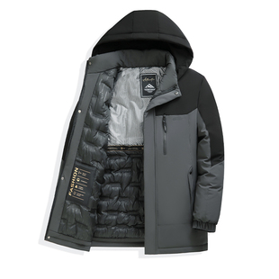 啄木鸟男士棉服男款冬季外套加厚2024新款保暖拼色棉袄棉衣冬装