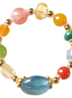 多宝戒指指环叠戴情侣款两用