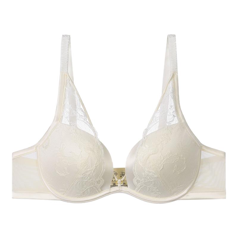 文胸蕾丝大胸薄款安莉芳同款正品