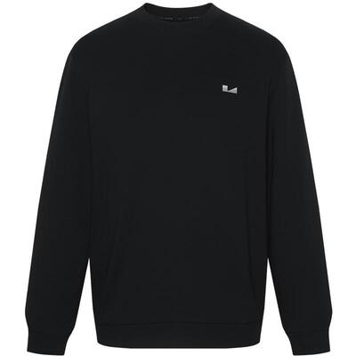 利郎官方春季纯色圆领印花卫衣