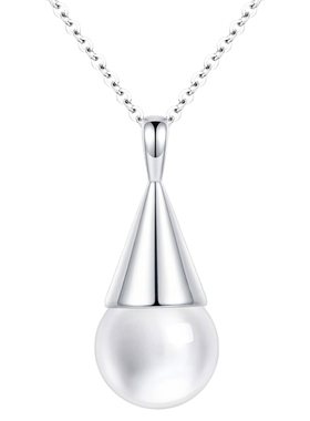 颂集「天使之泪」白水晶纯银项链