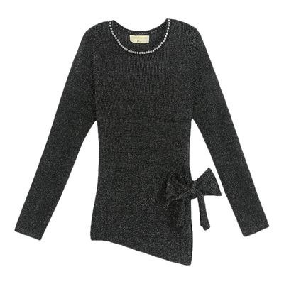 PECH DE MAI 25新款女士时尚订钻绑带针织衫上衣银泰百货 301601