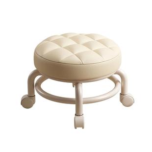 滑轮矮凳万向轮小凳子带娃神器儿童滑轮凳多功能美缝圆凳靠背