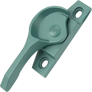 铝合金门窗月牙锁窗户把手推拉窗锁窗户锁扣锁钩828月牙锁绿色