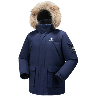 企鹅驭雪工装派克羽绒服保暖外套