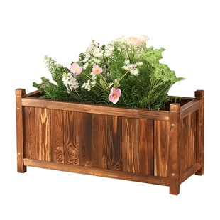 别墅庭院防腐木种植花箱组合阳台长方形木头花盆户外木质外摆花槽