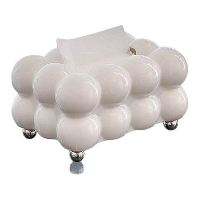 奶油风纸巾盒棉花糖家用客厅