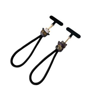 招财猫手机挂绳加粗手腕电话绳结实耐用黑色耐脏手绳腕带中国风公仔挂件男款防丢女钥匙扣挂饰玄学夹片卡片壳