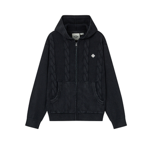 PALLADIUM帕拉丁上装时尚精致绣花标男款开襟毛衫1012740