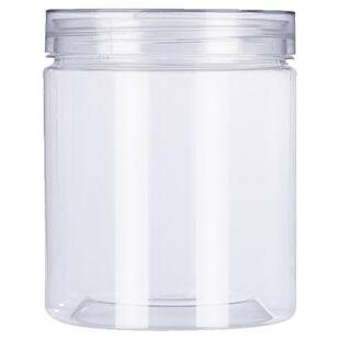 50个55水晶盖食品级塑料瓶饼干罐透明密封罐坚果蜂蜜分装瓶子小号