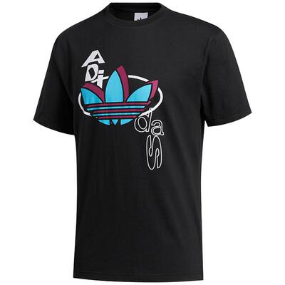 Adidas/阿迪达斯撞色男短袖