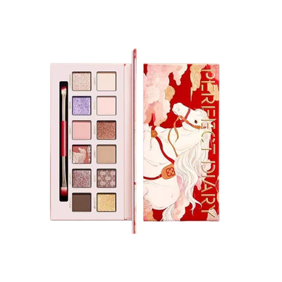 完美日记动物眼影开年瑞马盘新年限定十二色哑光珠光赤狐秋野栗马
