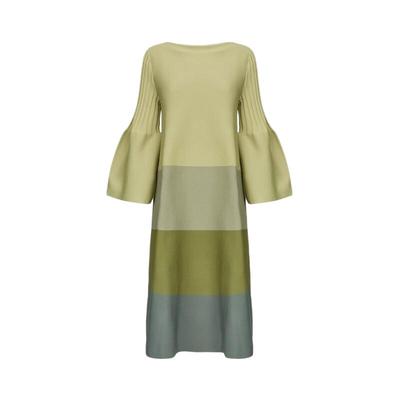 s.deer喇叭袖慵懒风针织连衣裙