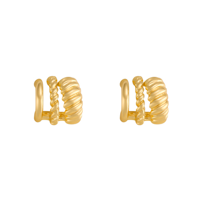 欧美风复古金属高级感耳环