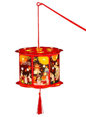 中秋节投影灯笼儿童手工diy花灯