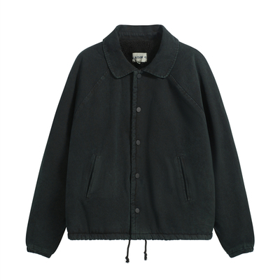 YEEZY做旧羊羔绒棉衣夹克外套男