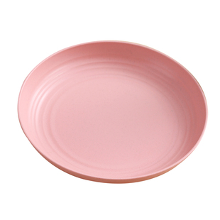 北欧圆形塑料盘子菜盘家用盘碟餐具套装ins风早餐水果盘火锅圆盘