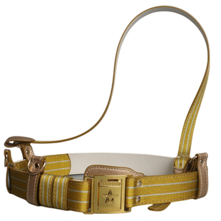 14式升旗仪式礼仪腰带物业保安斜跨腰带作训皮带军鼓乐队外腰带金