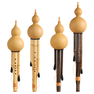 原生葫芦丝乐器C调D调金竹紫竹葫芦丝演奏级成人初学小学生专用