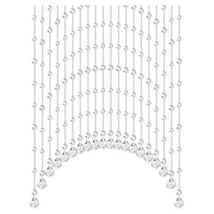 珠帘水晶隔断帘装饰客厅卧室卫生间门帘厕所挂帘玄关珠链免打孔