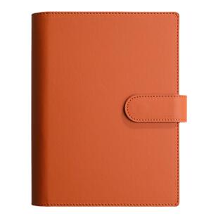 B5商务活页皮面记事本9孔大容量能装80g220张A5记录本内径3公分6孔大号活页夹笔记本替换内芯加厚激光定制LOG