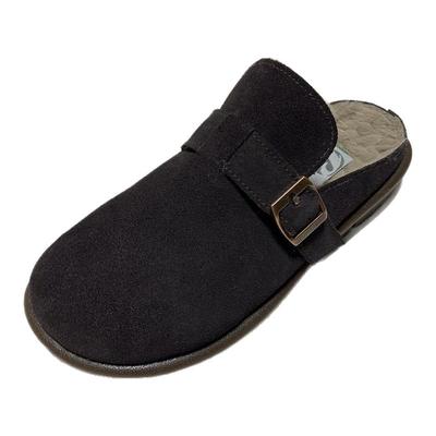 Bata/拔佳2025牛皮厚底毛拖鞋