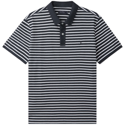 NAUTICA/诺帝卡柔软条纹POLO衫