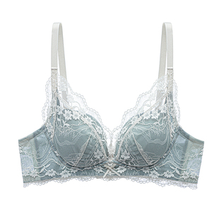 古今蕾丝内衣女性感法式文胸小胸聚拢上托显大收副乳无钢圈防下垂