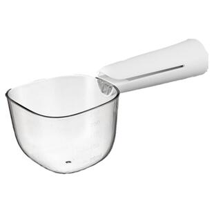 舀米勺多功能挖面粉勺子家用五谷杂粮量勺带封口夹长柄舀猫粮铲子