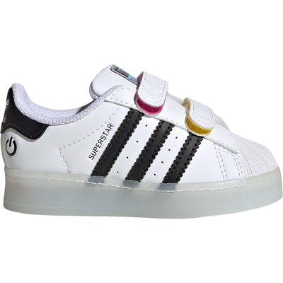 Adidas/阿迪达斯正品2025婴童魔术贴发光运动轻盈板鞋JI0508