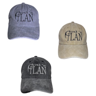 Gods plan上帝计划 23FW原创小众设计水洗做旧牛仔男女日常鸭舌帽