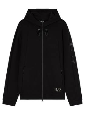 EA7/阿玛尼男士连帽运动卫衣外套