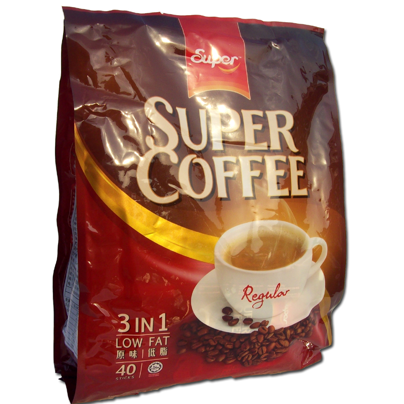 新加坡超级super原味低脂三合一速溶咖啡粉进口特产coffee 40条