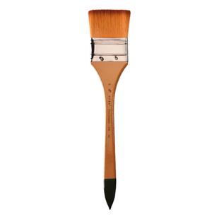 尼龙猪鬃羊毛板刷油画刷笔刷长杆猪鬃6支装尼龙毛水粉水彩油画笔套装丙烯颜料美术画笔美术学生用刷子