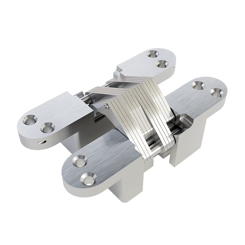 十字铰链重型暗藏防盗门木门柜门折叠门暗门隐藏式静音隐形合页