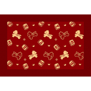 马年红色入户门地垫2026新款防滑入户脚垫门垫门口进门地毯可裁剪