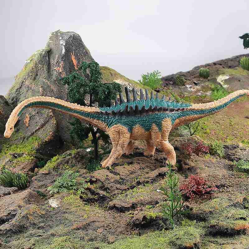 白垩纪利加布奥古斯丁龙仿真模型恐龙办塑胶摆件儿童玩具硬动物手