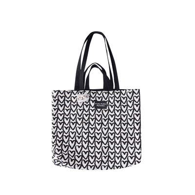 原创条纹帆布包单肩包手提包