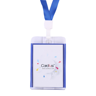 卡富仕超加特大号B7嘉宾证吊牌厂牌展会证工作证带挂绳定制印字活动出入证来访客证挂牌证件卡套贵宾胸卡吊绳