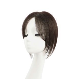 递针假发女片头顶补发遮白发神器全真发自然蓬松高颅顶无痕补发片